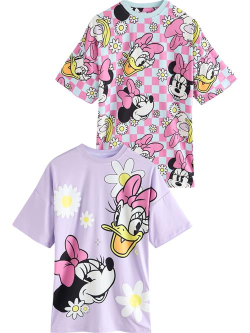 Next Natskjorte 'Minnie Mouse'  pastelblå / gul / lilla / lys pink