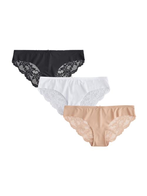 Next Slip  beige / sort / hvid