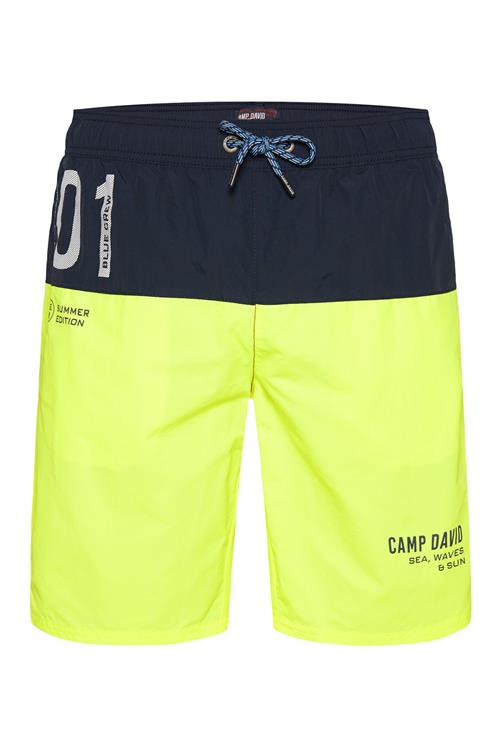 CAMP DAVID Badeshorts  navy / lemon