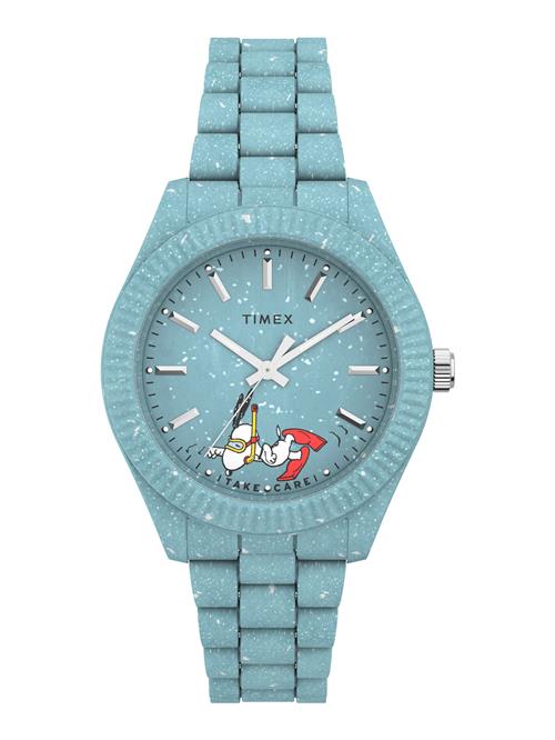 TIMEX Analogt ur 'Waterbury Heritage'  blå / hvid