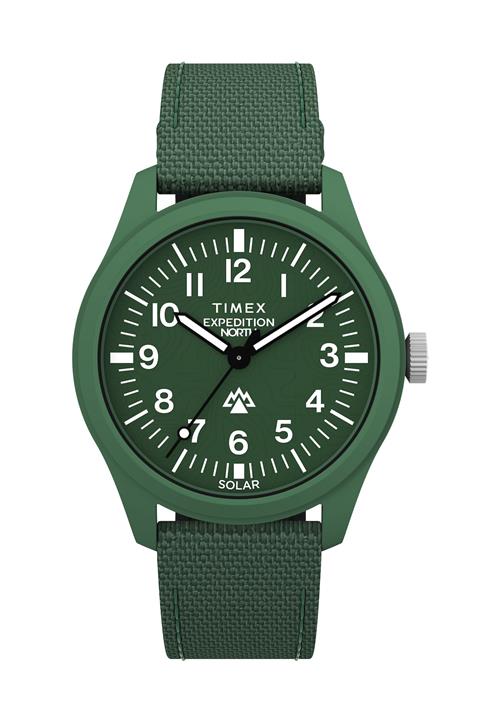 TIMEX Analogt ur 'Expedition North®  Solar'  grøn / hvid