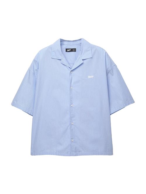 Pull&Bear Skjorte  lyseblå / antracit / hvid