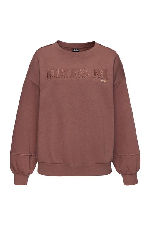 BUFFALO Sweatshirt  kastaniebrun / guld