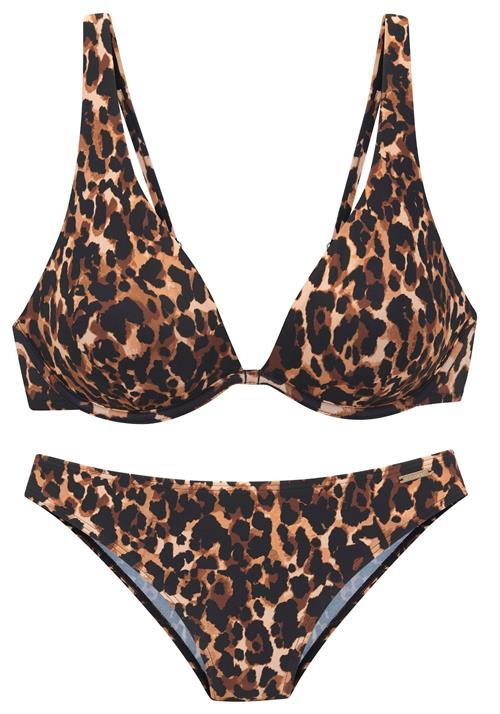 Bruno Banani Bikini  lysebeige / umbra / sort