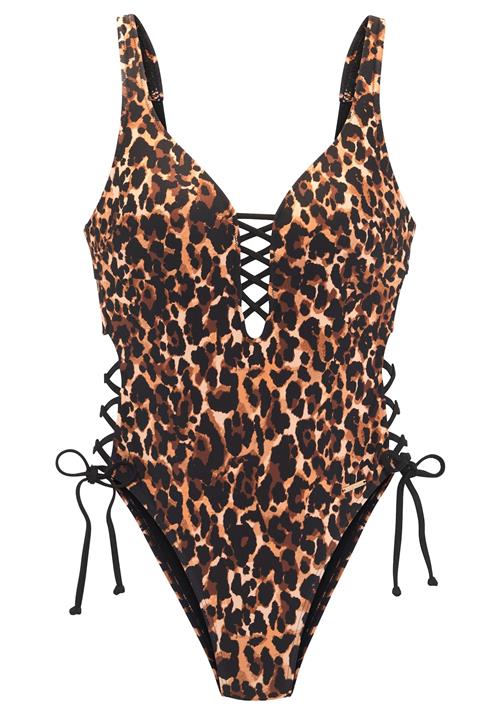 Bruno Banani Badedragt  creme / brun / karamel / sort