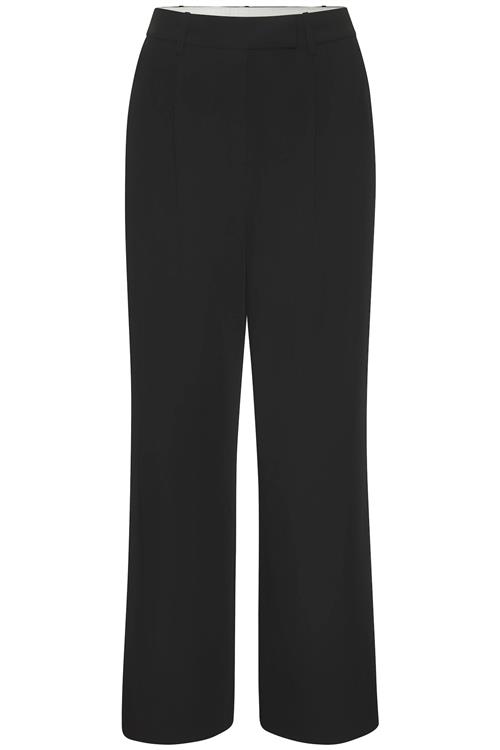 LASCANA Bukser med fals  sort