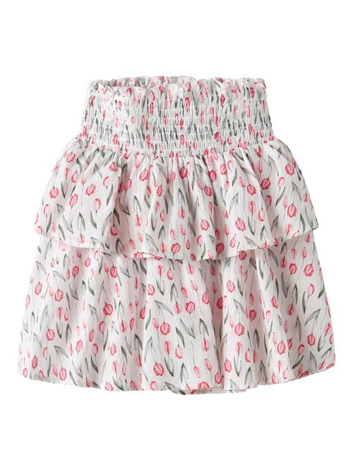 NAME IT Nederdel  grøn / rød / hvid