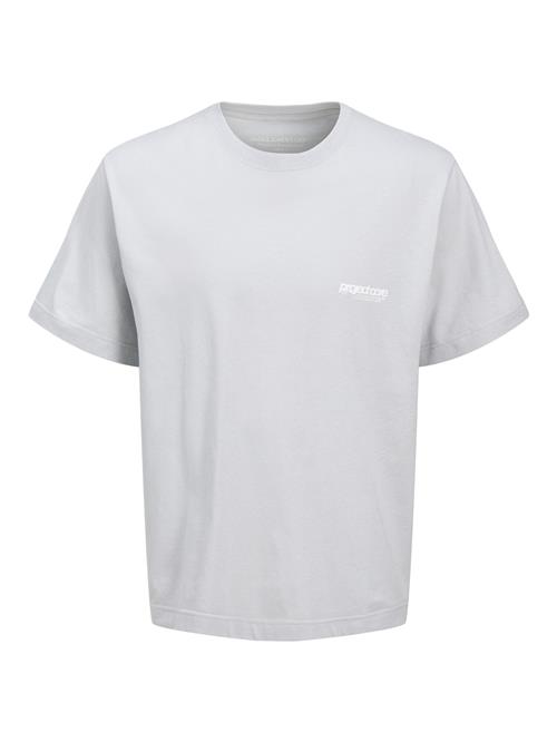 JACK & JONES Bluser & t-shirts 'JCOUnion'  lysegrå / hvid