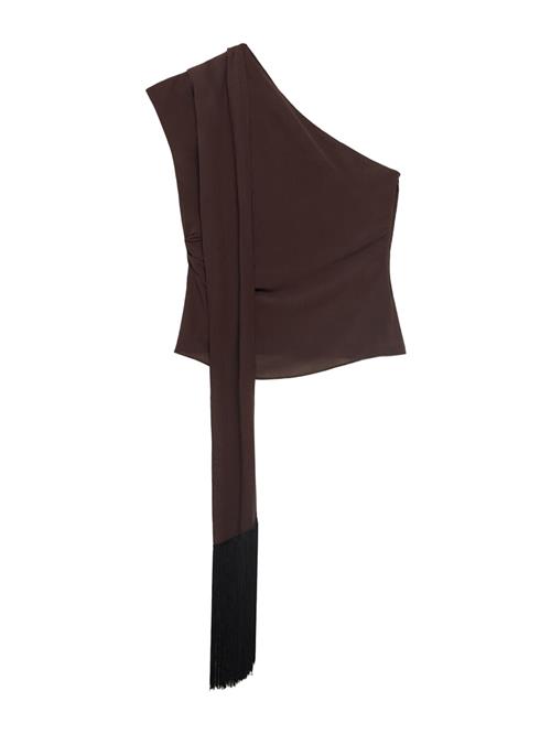 MANGO Bluse 'FLEQUI'  brun