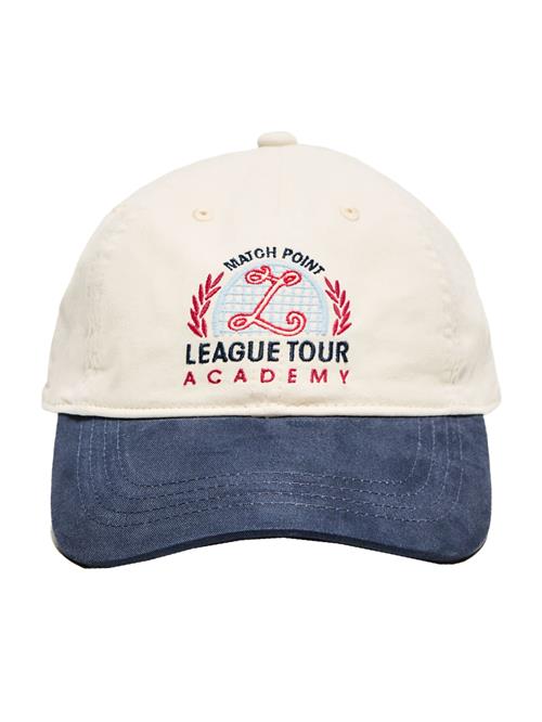 Bershka Hætte  ecru / mørkeblå / knaldrød / sort