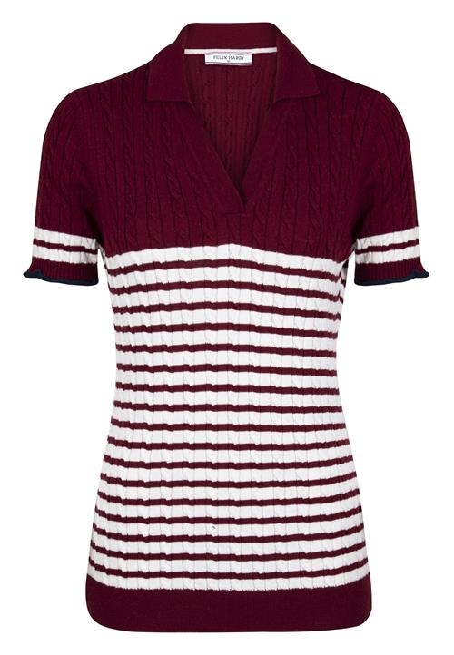 Felix Hardy Pullover  bordeaux / hvid