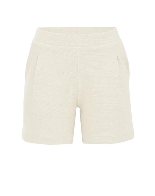 WE Fashion Bukser med lægfolder  beige