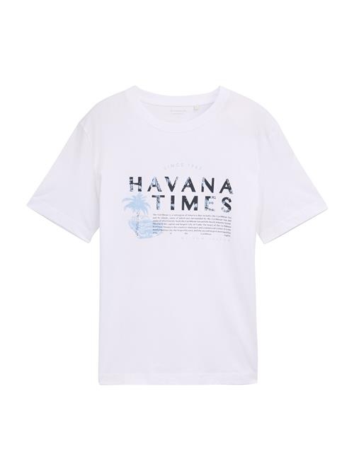 TOM TAILOR Bluser & t-shirts  blå / navy / hvid