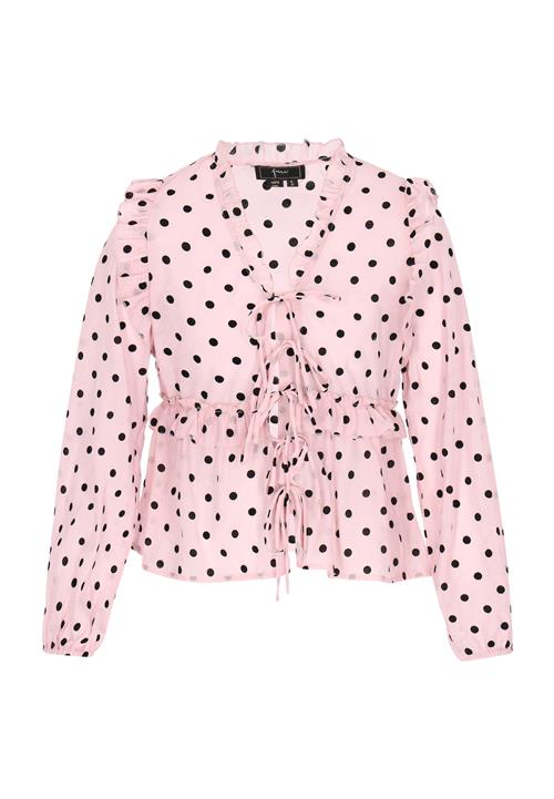 faina Bluse 'Fashion Look'  rosé / sort