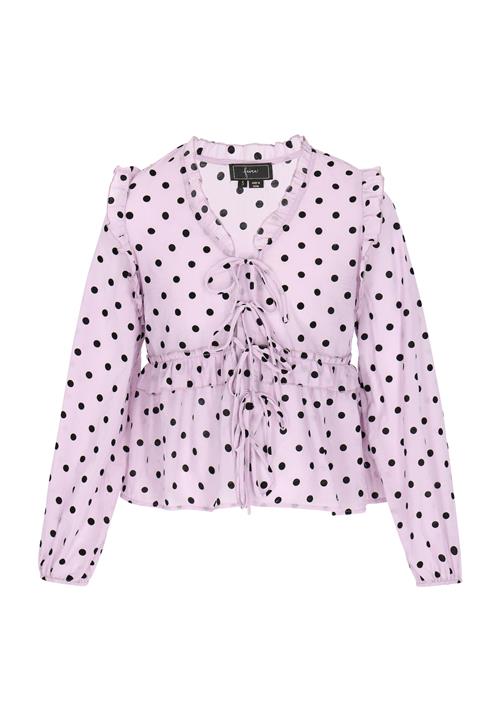 faina Bluse 'Fashion Look'  lilla / sort