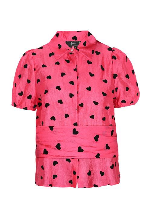 faina Bluse 'Fashion Look'  lys pink / sort