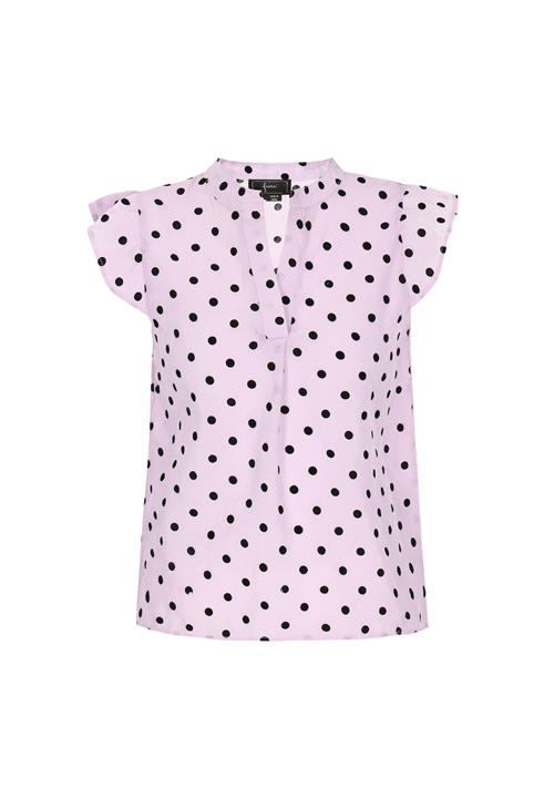 faina Bluse 'Fashion Look'  pastellilla / sort