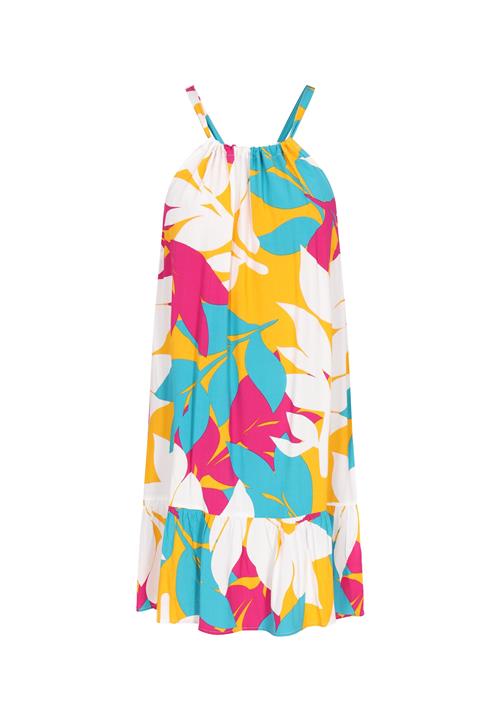 IZIA Sommerkjole  turkis / gul / mørk pink / hvid