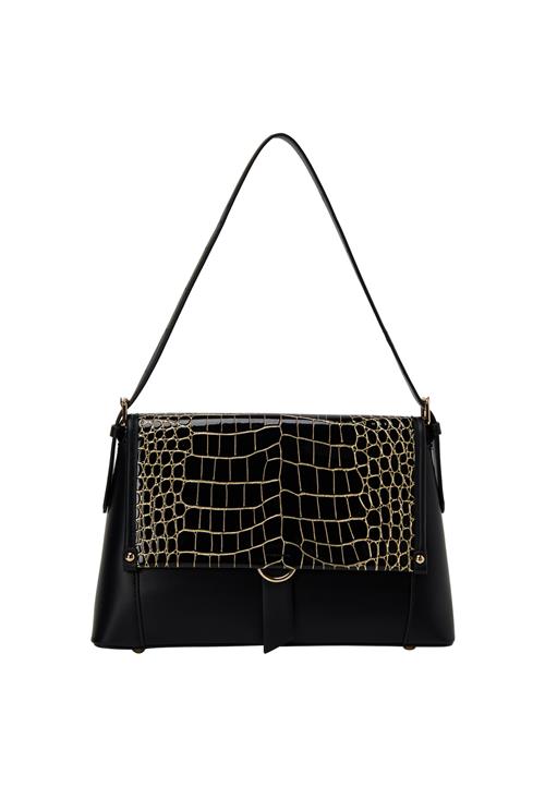 faina Skuldertaske  guld / sort