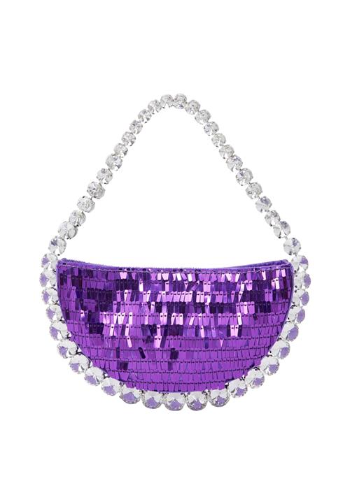 myMo at night Clutch  lilla / transparent