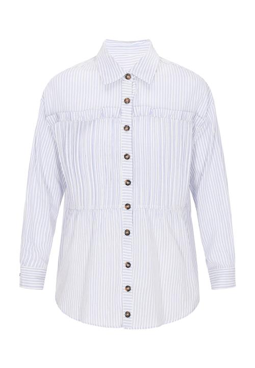 usha BLUE LABEL Bluse  indigo / offwhite