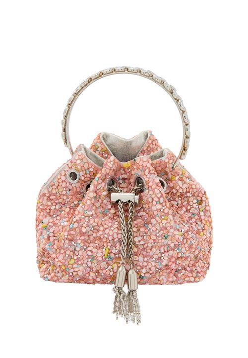 faina Posetaske  azur / sennep / lyserød / sølv