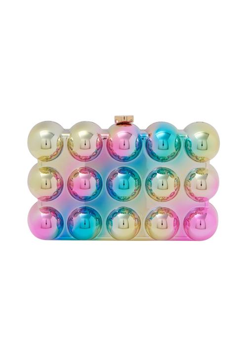 myMo at night Clutch  turkis / guld / pink