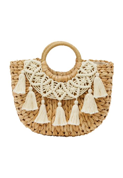 IZIA Strandtaske  ecru / cappuccino