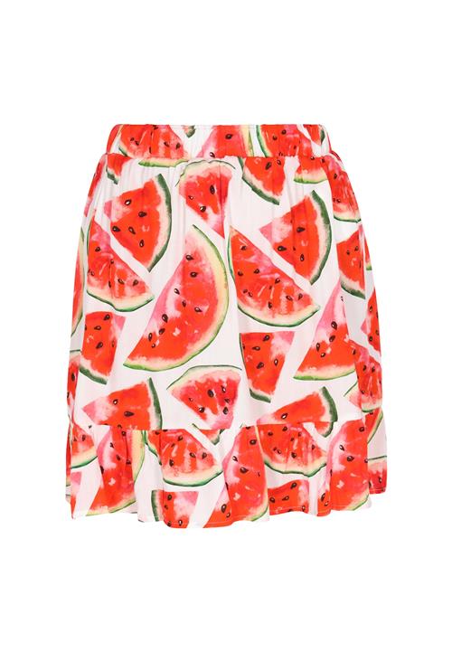 MYMO Nederdel  grøn / rød / melon / hvid