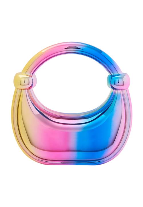 myMo at night Clutch  blå / guld / eosin / lys pink