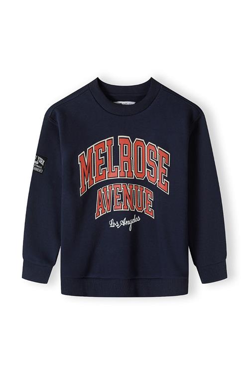 MINOTI Sweatshirt  mørkeblå / mørkeorange / hvid