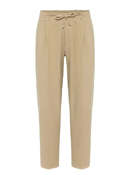 Antioch Bukser med lægfolder  khaki