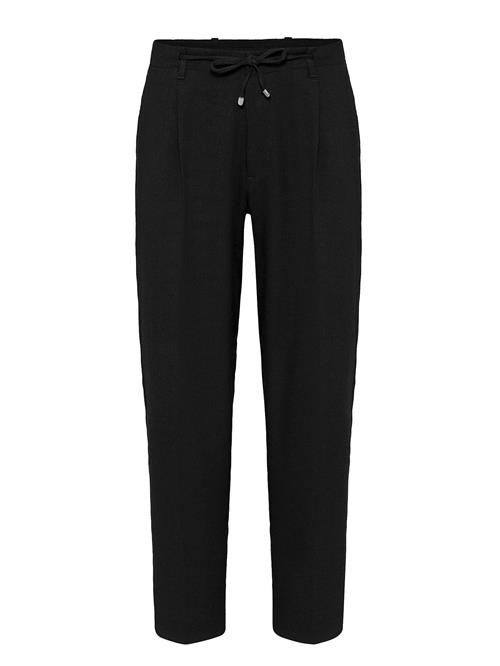 Antioch Bukser med lægfolder  sort