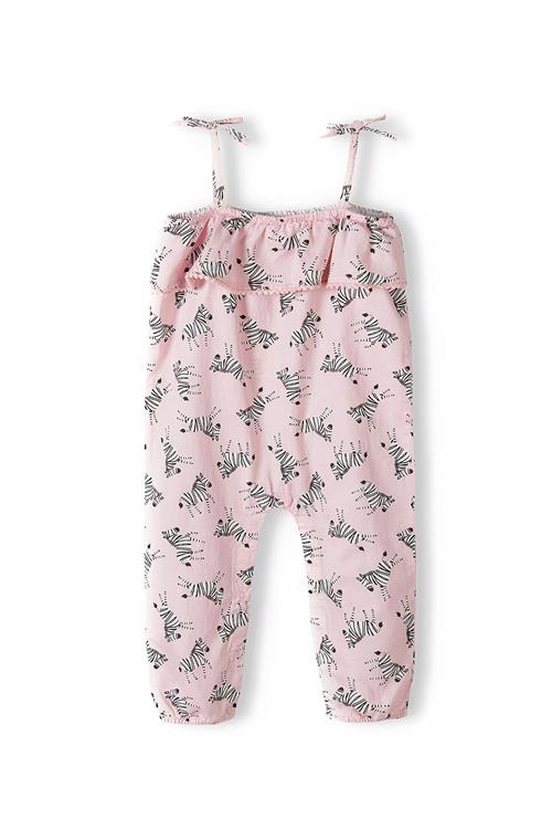 MINOTI Overall  lys pink / sort / hvid