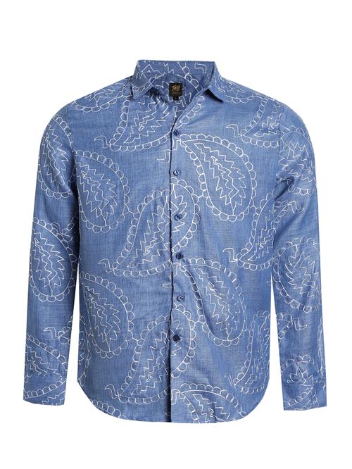 Campus Sutra Skjorte 'Zelma'  dueblå / hvid