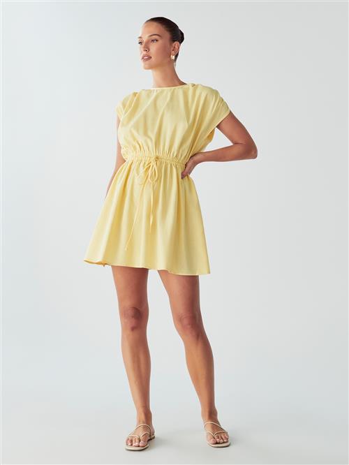 Willa Kjole 'CHAR TUCKED DRESS'  gul