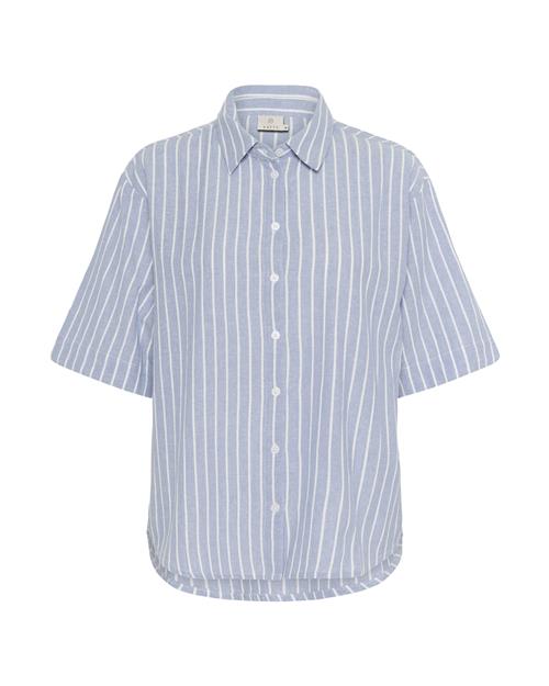 Kaffe Bluse 'KAMalena'  lyseblå / hvid