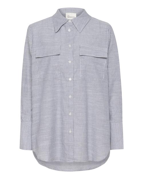 My Essential Wardrobe Bluse 'Skye'  grå-meleret