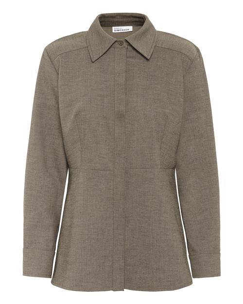 KAREN BY SIMONSEN Bluse 'Tina'  brun-meleret