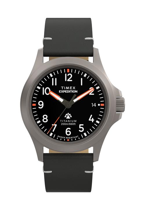 TIMEX Analogt ur 'Expedition Titanium'  sort / sølv / hvid