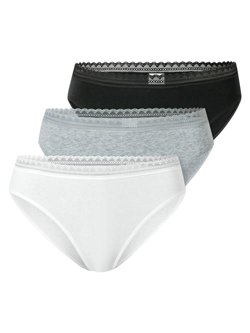 SCHIESSER Slip  grå-meleret / sort / hvid