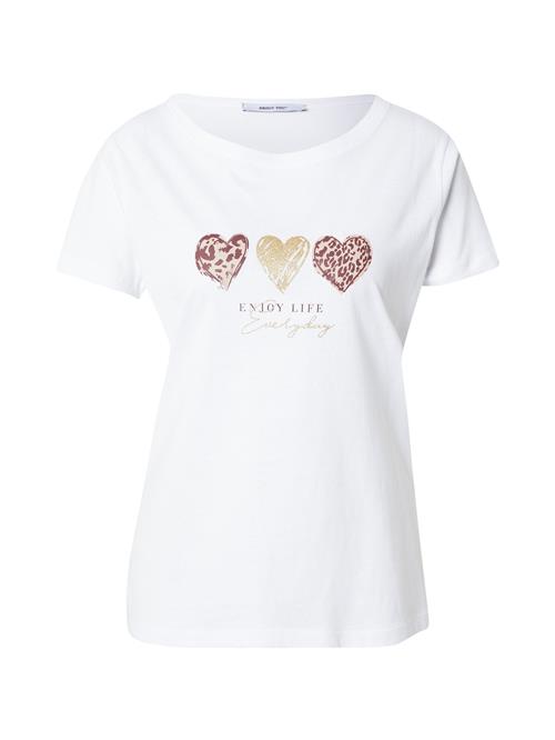 ABOUT YOU Shirts 'Isa'  nude / guld / burgunder / hvid