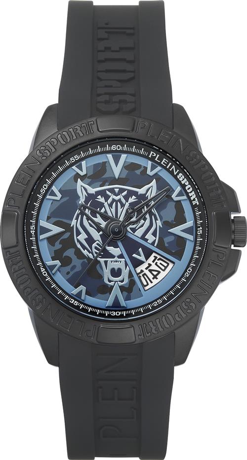 Plein Sport Analogt ur 'Touchdown'  dueblå / sort