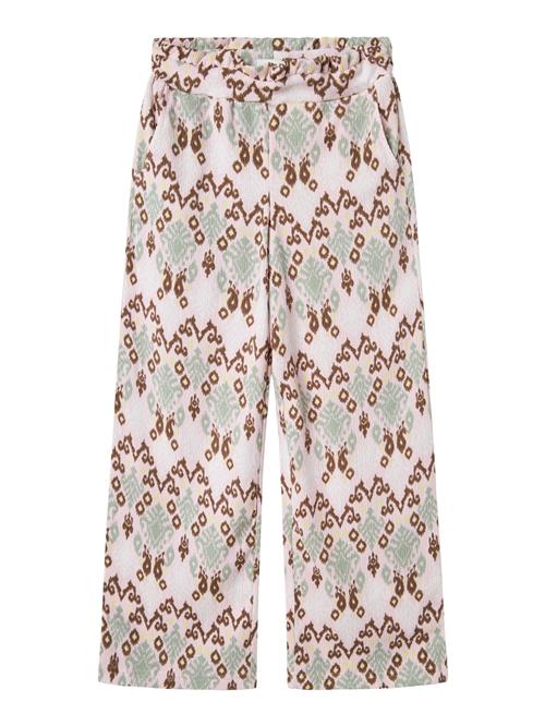 NAME IT Bukser  brun / gul / mint / lyserød