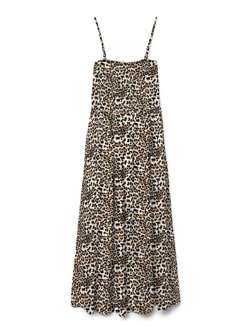 VERO MODA Kjole 'VMEasy'  brun / sort / hvid