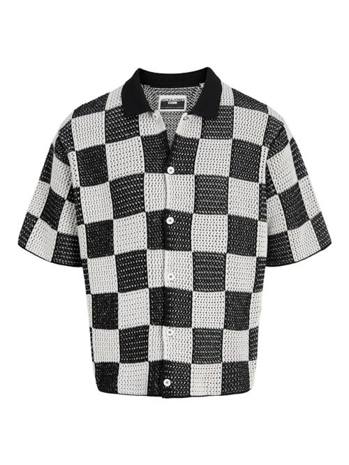 JACK & JONES Cardigan 'JCoathletico'  sort / offwhite