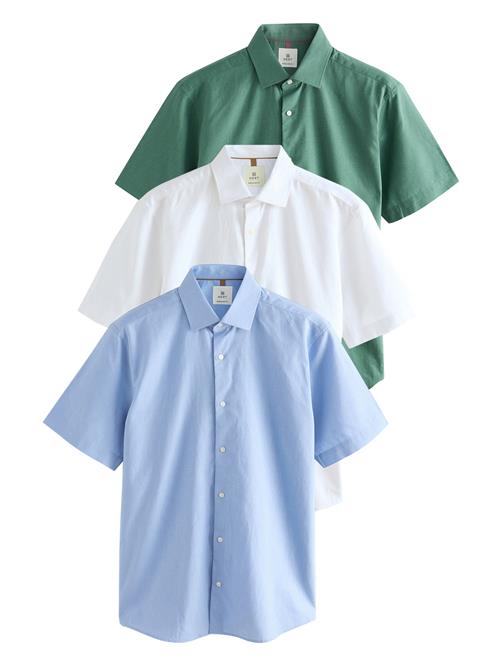 Next Skjorte  lyseblå / mørkegrøn / hvid