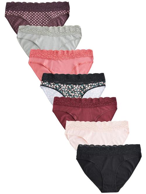 Next Slip  beige / lysegrøn / lys pink / mørkerød / sort