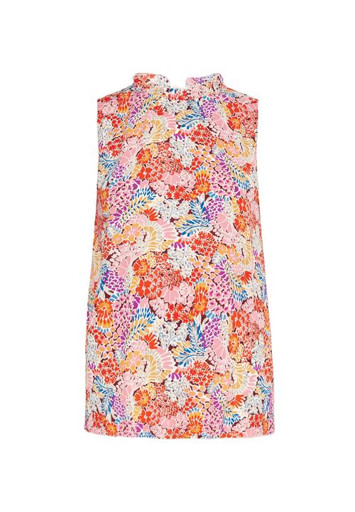 Usha Bluse  azur / lilla / hummer / hvid