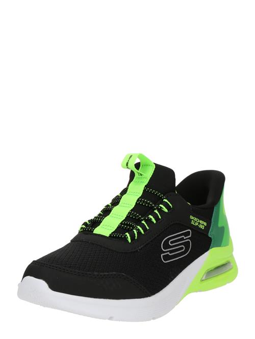 SKECHERS Sneakers 'Microspec Max'  grøn / neongrøn / sort